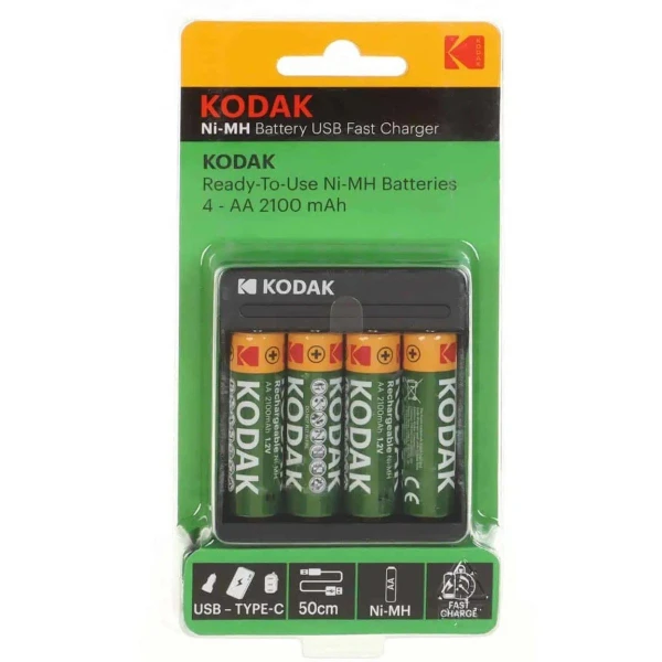 باتری قلم شارژی کداک kodak  اصلی 4 تایی همراه با شارژر